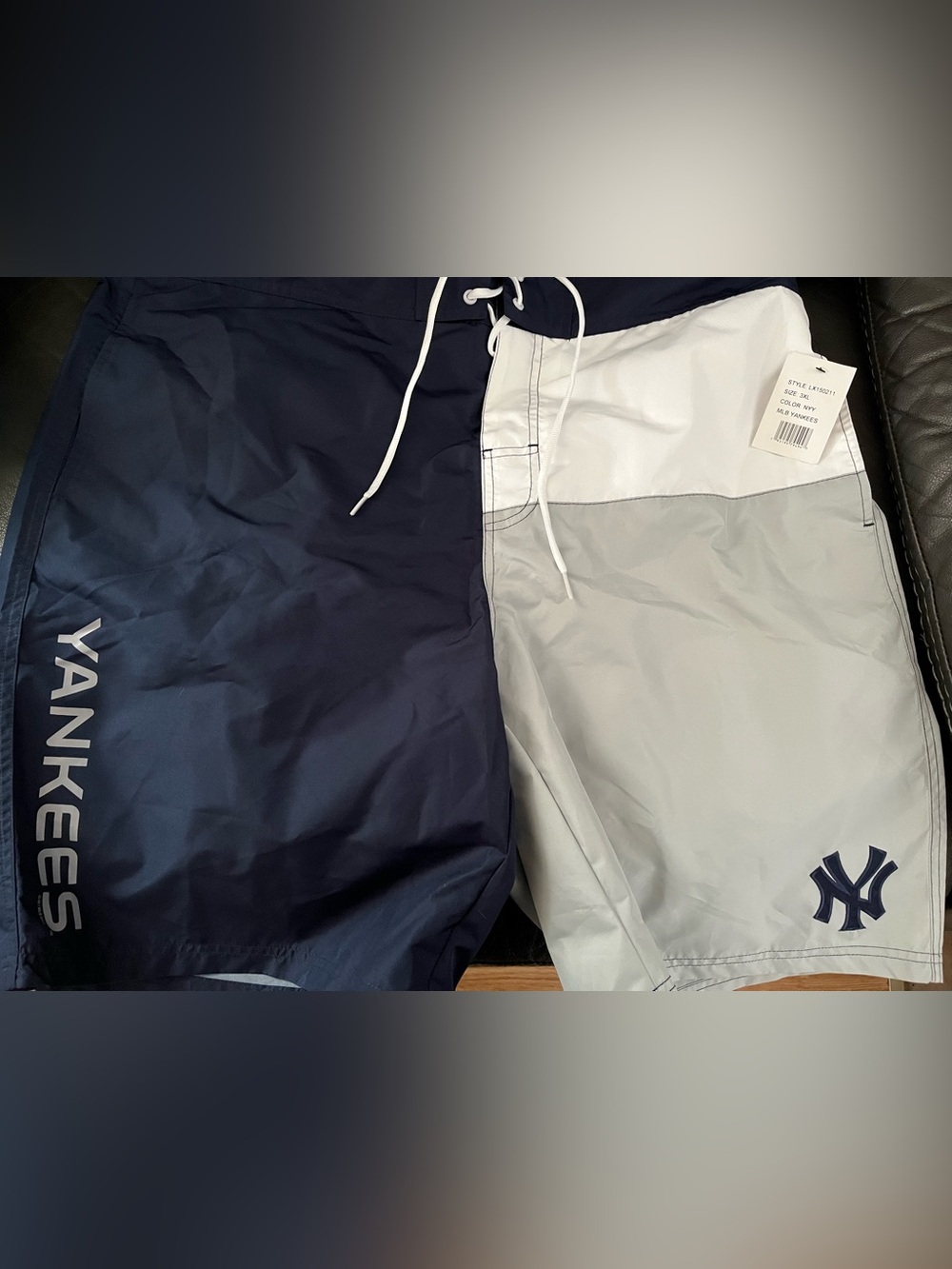 Men’s Two Tone Yankees Swim Trunks